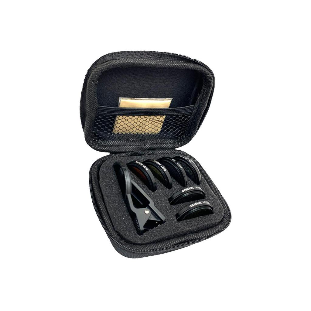 37mm 6 In 1 Aquarium Lens Fish Tank Phone Camera Lens Filter Macro Lens Yellow Lens Filter Coral Reef Aquarium Universal