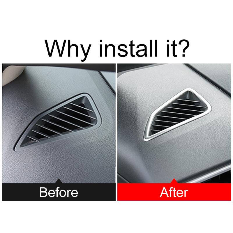 Stainless Car Dashboard Air Conditioning Vent Outlet Trim Cover Stickers For Toyota Corolla E210 2019-2024 2024 2024 2024 Hybrid