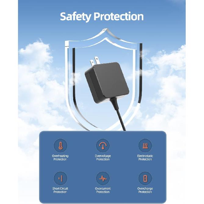 Charger for Asus Chromebook, (UL Safety Certified), USB C, 45W
