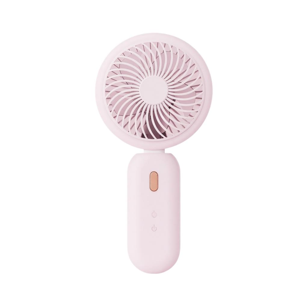 Mini Handheld Rechargeable Fan Portable Personal Cooling Device with 3 Adjustable Speeds and 1 to 3 Hours Battery Life USB Charging