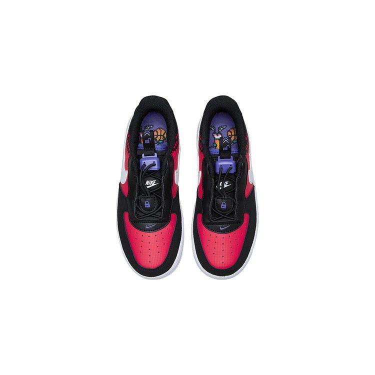Nike Air Force 1 Toggle SE Casual Low Top Kids' Skateboarding Shoes Black Red Children Aged 3 7 Years Old DN3322-600