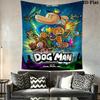 Dog Man Part Dog Part Man All Hero Tapestry Wallmounted Background Cloth Home Decor Soft Christmas Gift