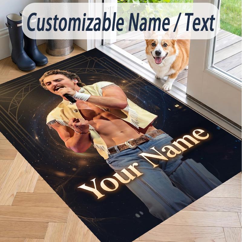 Custom Text Benson Boone Pattern Floor Rug Soft Indoor Carpet Mat Living Room Bedroom