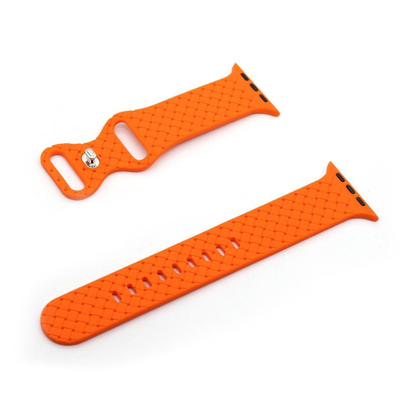 Silicone Braided Strap For Apple Watch Band 49mm 44mm 45mm 42mm iWatch 40mm 38mm 41mm Correa Watchband Bracelet Apple Watch Serie 7 3 5 6 Se 2