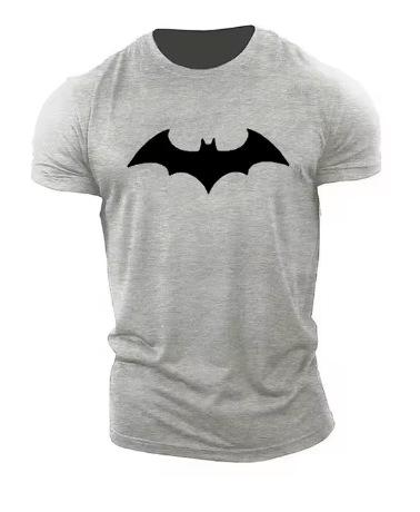 New Summer Fashion Men's Bat 3D Printed T-Shirt Casual O-Neck Men's Breathable Fitness Sports Short Sleeves Fast