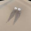 Pearl Tassel Ear Clip Non-Pierced Niche Design Eardrops New Arrival Best Selling Fancy Fashion Unique Earrings for Women