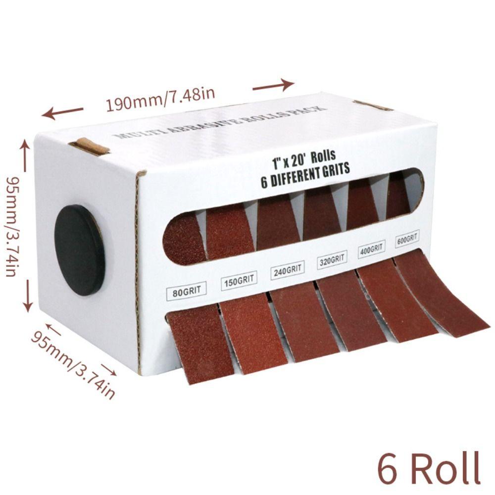 Multi-Grit Sandpaper Roll 80/150/240/320/400/600 Grit Abrasive Roll Wood Furniture Polishing