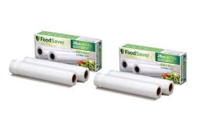 FoodSaver Rotolo Sottovuoto 28cm Set di 4 PRBT2 [Ufficiale]