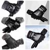Men's PU Leather Gloves Keep Warm Motorcycle Full Finger Mittens  Man