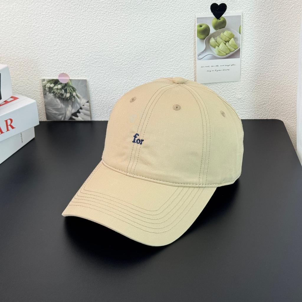 Fashion Hat Korean version wide-brimmed cap women's new big head circumference showing face small baseball cap casual visor