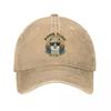 Hawk Tuah Sputa Su Quella Cosa Cappellini da Baseball Retro Denim Usurato Divertente Snapback Unisex Donna Cappellini per Attività all'Aperto Cappello