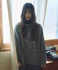 MIHEV Music Note Graphic Oversized Long Sleeve Charcoal