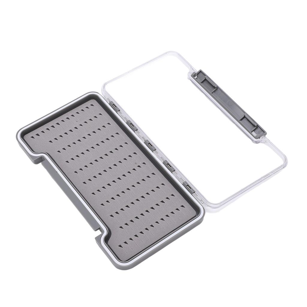 Fly Fishing Box Waterproof Lightweight Transparent ABS Shell Fishing Tackle Hooks BoxTriangular