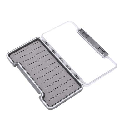 Fly Fishing Box Waterproof Lightweight Transparent ABS Shell Fishing Tackle Hooks BoxTriangular Hole
