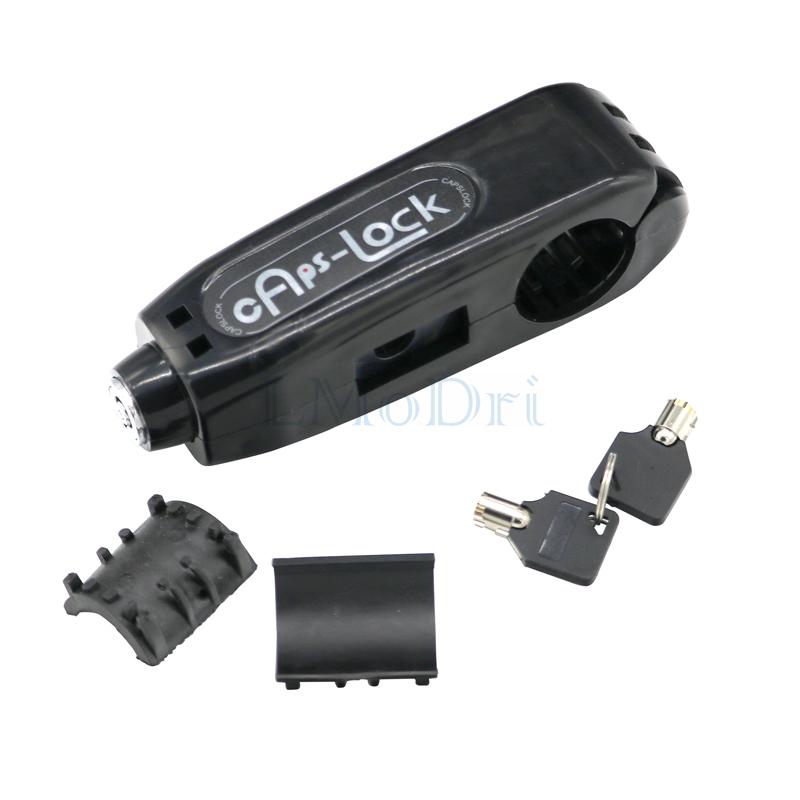 LMoDri Universal Motorcycle Lock Scooter Handlebar Safety Lock Brake Throttle Grip Anti Theft Protection Security