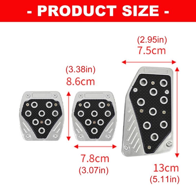 Manual Transmission Throttle Clutch Pedal for Most Car SUVs Auto Accessories Plastic Car Brake Clutch Accelerator Pedal