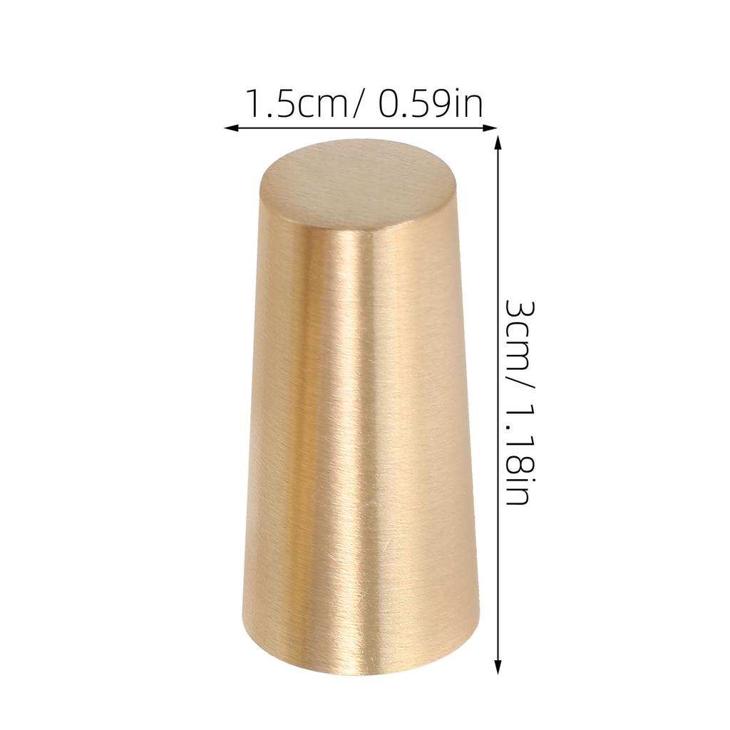 8Pcs Brass Craft Accessories - Premium Solid Brass Conical Feet for Wooden Trays Cutting Boards Jewelry Box Display Riser