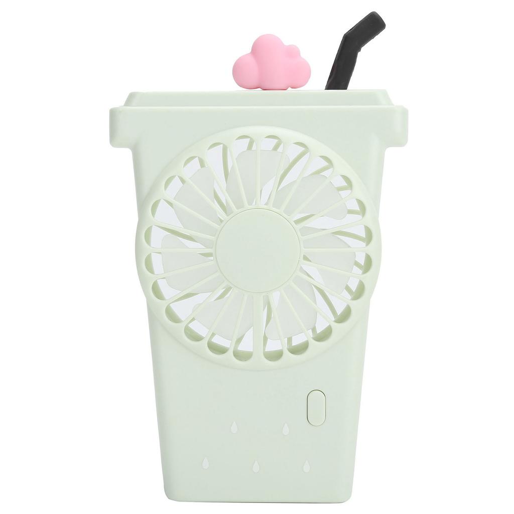 Handheld Mini Fan USB Rechargeable Electric Desk Portable Cartoon 3 Speeds for Home Outdoors