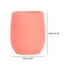 Portable Pure Color Baby Snack Cup Anti Scalding Food Grade Silicone Water Cup Learning to Drink Cup for Children