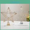 Christmas Tree Star Topper Decoration With Metallic Finish For Holiday Celebrations