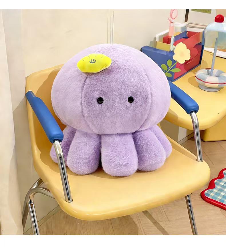 Dopamine Cloud Jellyfish Plush Doll: Cute Hugging Pillow and Children's Soothing Toy - Perfect Birthday Gift