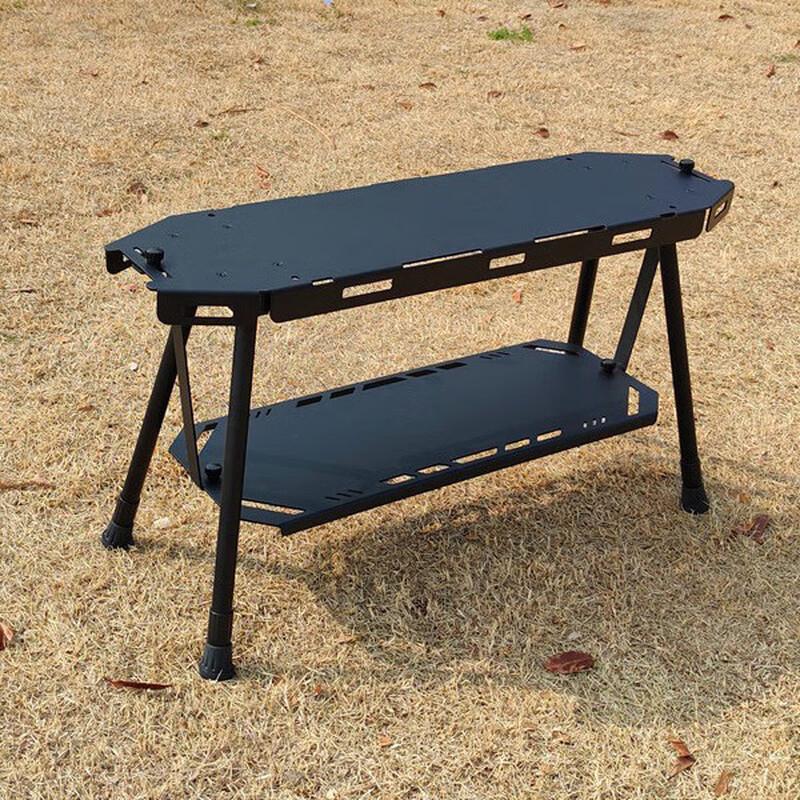ZISIZ Portable Adjustable Outdoor Folding Camping Table
