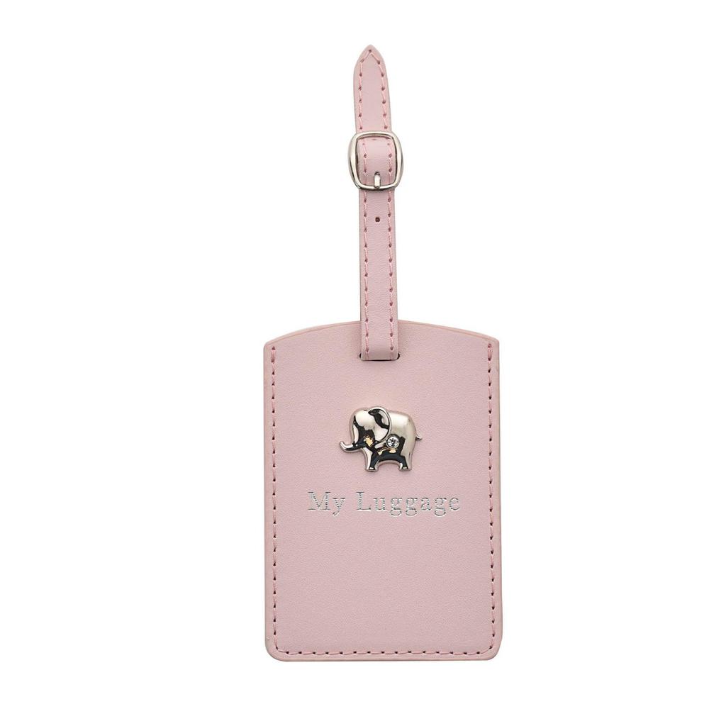 Baby Passport Holder and Luggage Tag Set - Pink