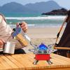Mini Portable Burner Ultralight Foldable Camp Stove Outdoor Gas Tank Stove for Outdoor Camping Hiking Cooking
