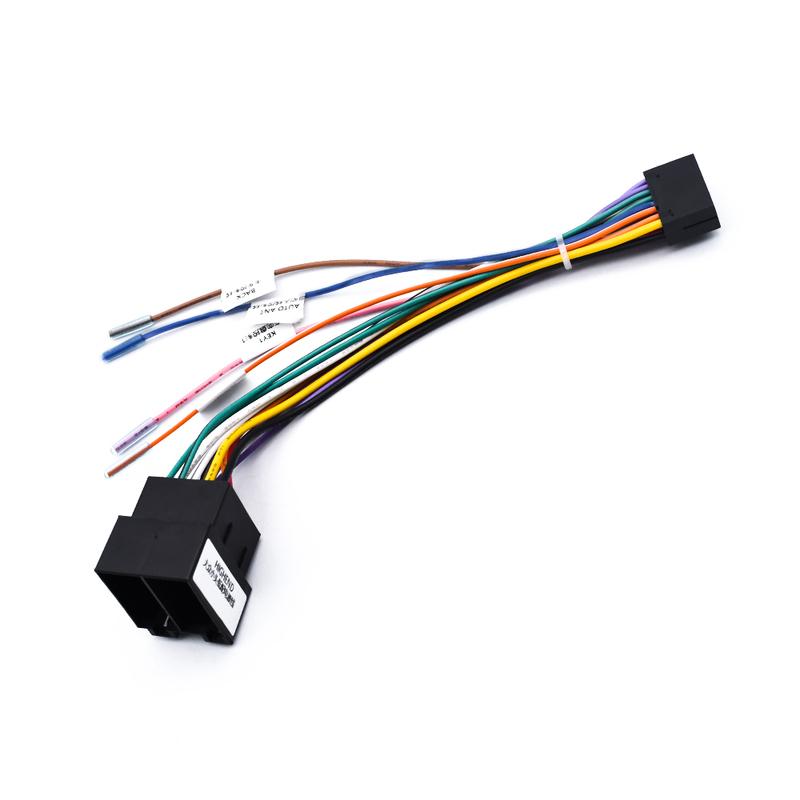 16P Male Plug ISO Female Connector Wiring Harness 16 Pin to ISO Cable Adapter Universal Accessories For Car Android Head Unit