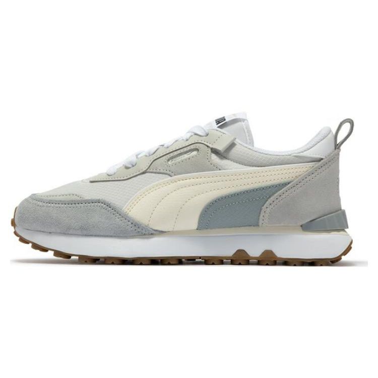 Puma Rider Future Vintage Kožené Volnočasové Tenisky Unisex tenisky Bílá Šedá 387672-25