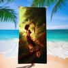 Nezha Beach Towel, Sun Protection, Quick Drying, Enlarged And Thickened Summer Seaside Vacation, Guochao Cartoon Bath Towel