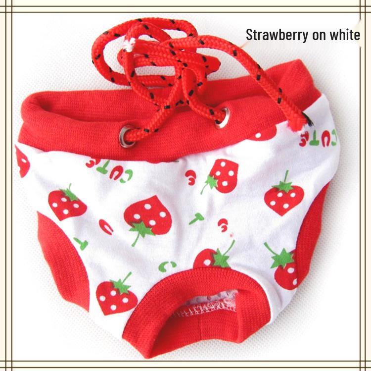 

Pure Cotton Dog Menstrual Pants - Sanitary Anti-Harassment Solution for Female Dogs in Heat S