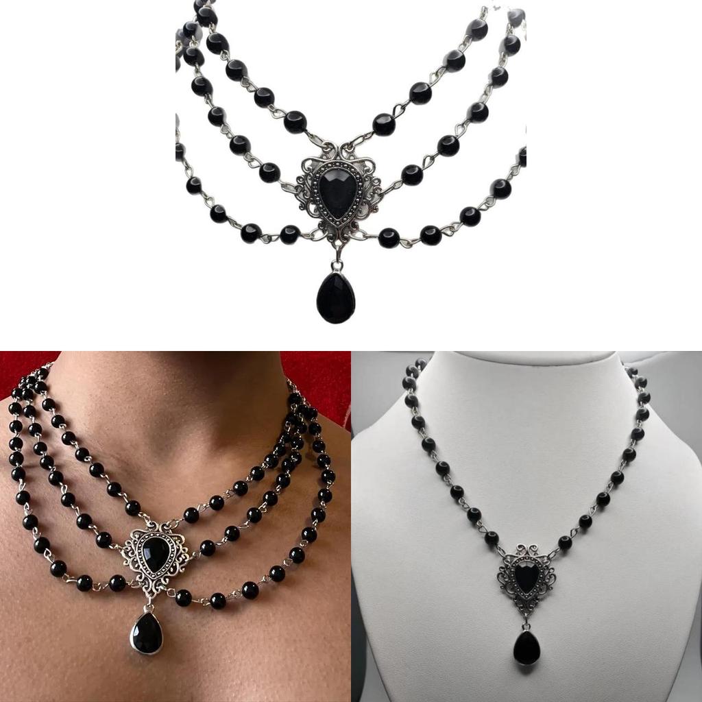 Collana Fantasy Gotica Vittoriana Medievale Con Ciondolo Geometrico Per Donne