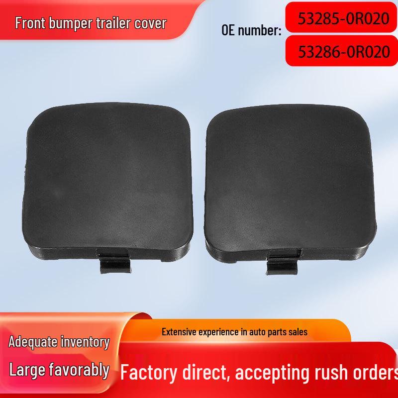 Front Bumper Tow Hook Cover for Toyota RAV4, Models 53285-0R020, 53286-0R020 Right Side