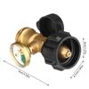Propanflaschen-Adapter Wetterfestes Propan-Gasmanometer für Tanks Massiver Messing-Stecker Outdoor-Grillzubehör