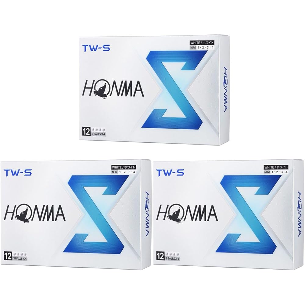 Honma TW-S Golf Balls 3 Dozen Set (36 Balls) White