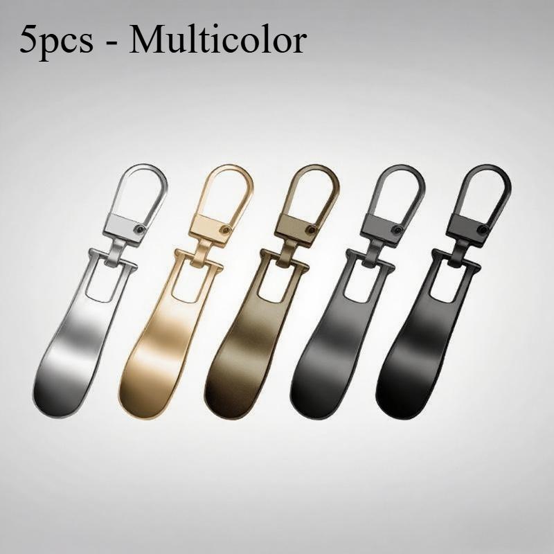 5pcs,Detachable Metal Zipper Pulls,Conveniently Replaceable for Bags and Clothes Puller,DIY Craft Zipper Head Sewing Accessories