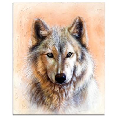 Diamond Embroidery Animal Full Round 5D DIY Diamond Painting Wolf Obrázek z kamínků