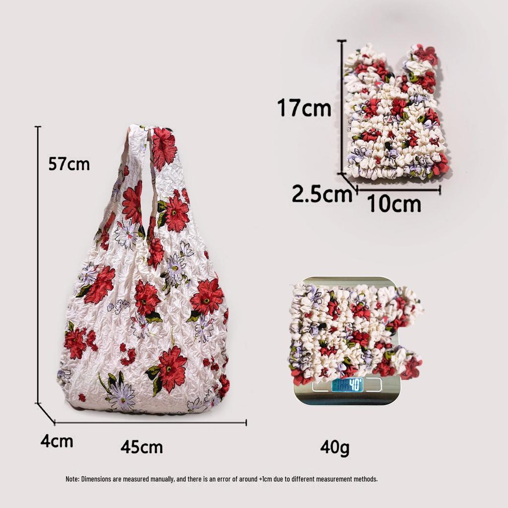 Bolso de Mano Plegable Erizo Flor Transfronterizo: Bolsa Mágica Telescópica Plegable de Piña Miura