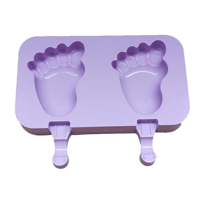 

Cute Cartoon Ice Cream Mold Silicone Popsicle Mold Reusable BPA-Free Ice Pop Mold With Lids Ice Cube Freezer Ice Lolly Mould