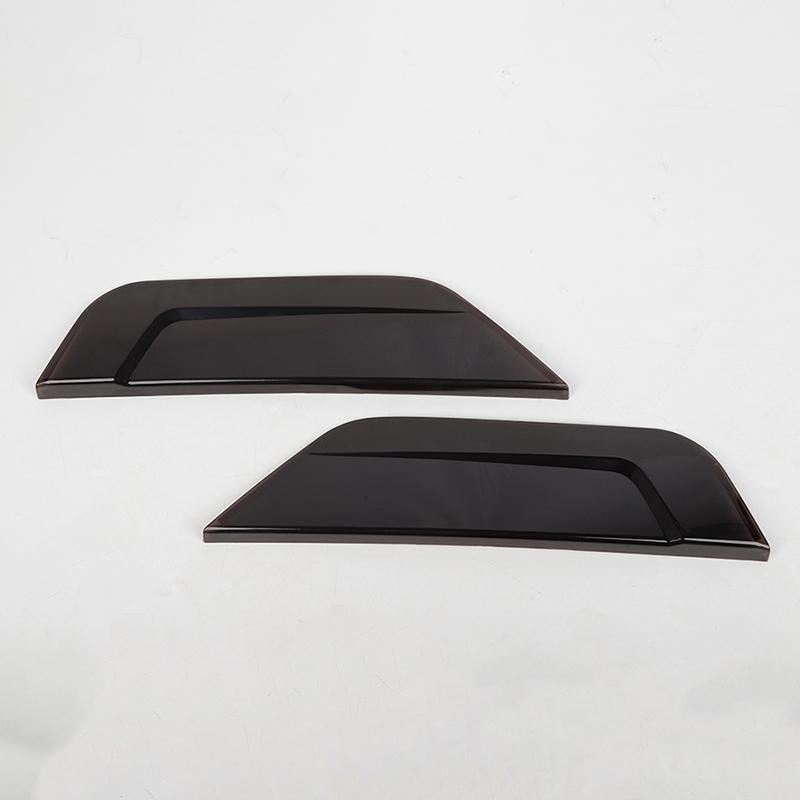 Car Front Fog Light Cover Trim Fog Lamp Decoration Guard for Ford F150 2021 Up Accessories Smocked Black
