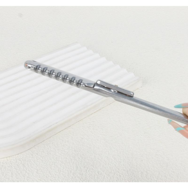 Doppelseitiger Ausdünnungsmesser Zinklegierung Friseur Manueller Rasierhobel Für Salon Professionelles Haarschneidemesserhalter Salonwerkzeug
