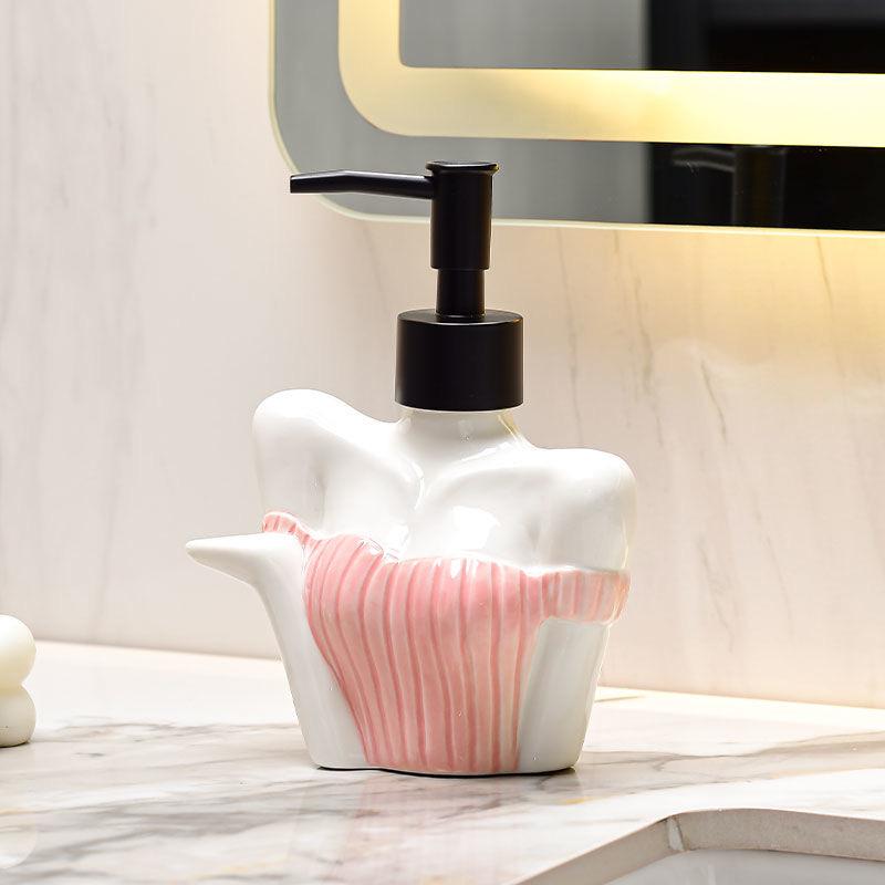Креативная керамическая бутылочка для лосьона Богини, бутылочка-дозатор, простая бутылочка для лосьона, дозатор мыла для ванной, шампунь, лосьон, кондиционер