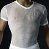 Men's Trendy Transparent Mesh Short Sleeve Performance Underwear - Breathable Hot Style