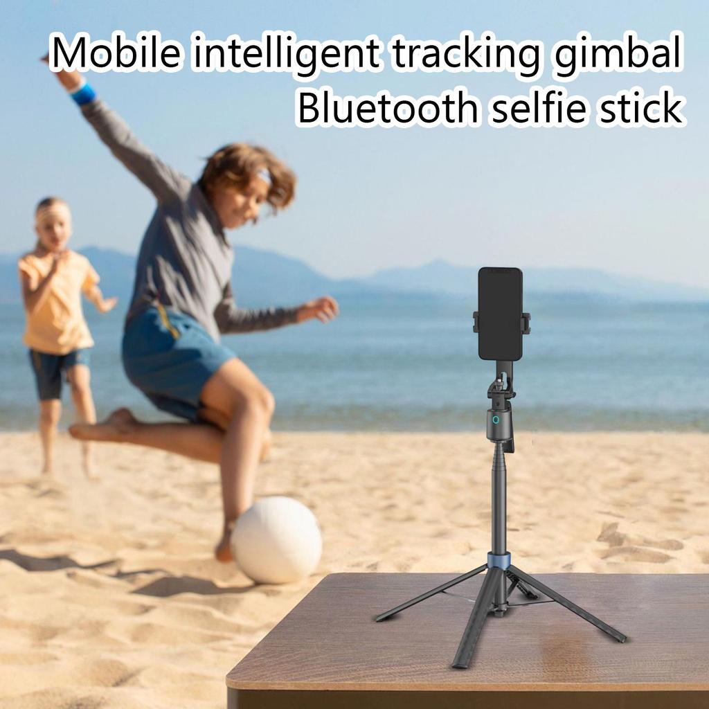 Mobile Phone Smart Tracking Gimbal Bluetooth Selfie Stick Retractable Light Filling Portable