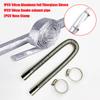 90Elbow 15cm 60cm 120cm 25mm With Clamps Exhaust Pipe Tube Elbow Connector For Car Heating Parts Eberspacher Webasto Boat Heater