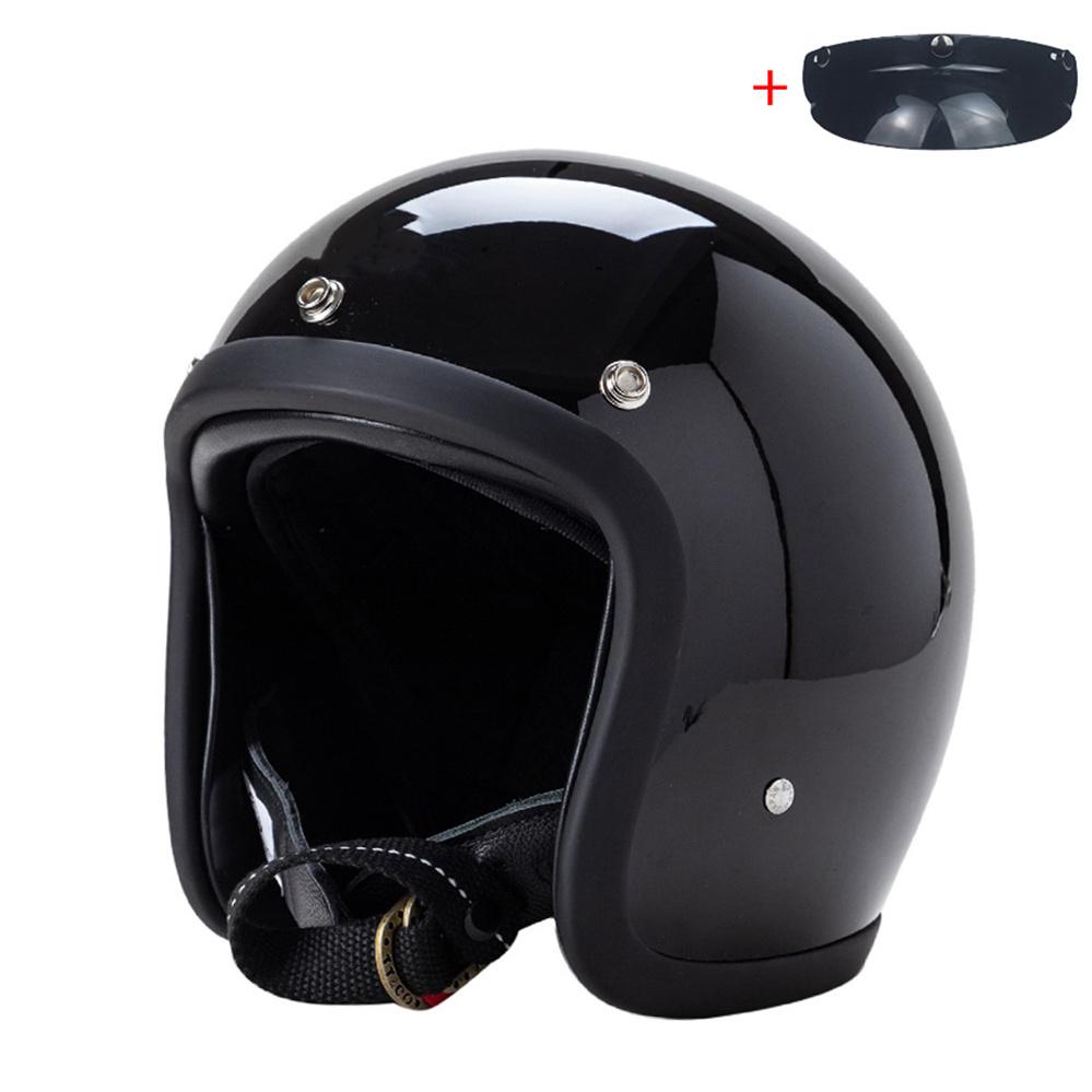 Japanese Korea Style Open Face Motorcycle Helmet Vintage 500TX Retro Scooter Riding 3/4 Jet Casco Moto Capacete BLD