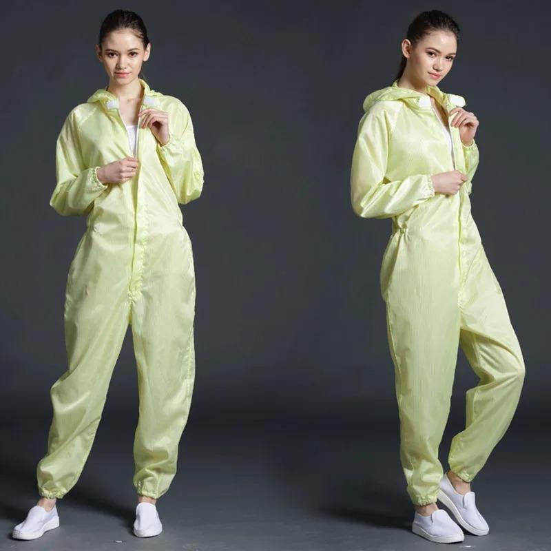 Einteiliger Overall Saubere Kleidung Kapuze Reinraumkleidung Saubere Lebensmittel Staubdicht Malerarbeiten Arbeitskleidung Unisex Schutzkleidung