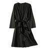 Neue sexy Damen-Herbst-Pyjamas, dünnes Eisseiden-Trägernachthemd, Spitze, Spitzen-Bademantel, Damen-Loungewear, Fünfteiliges Set