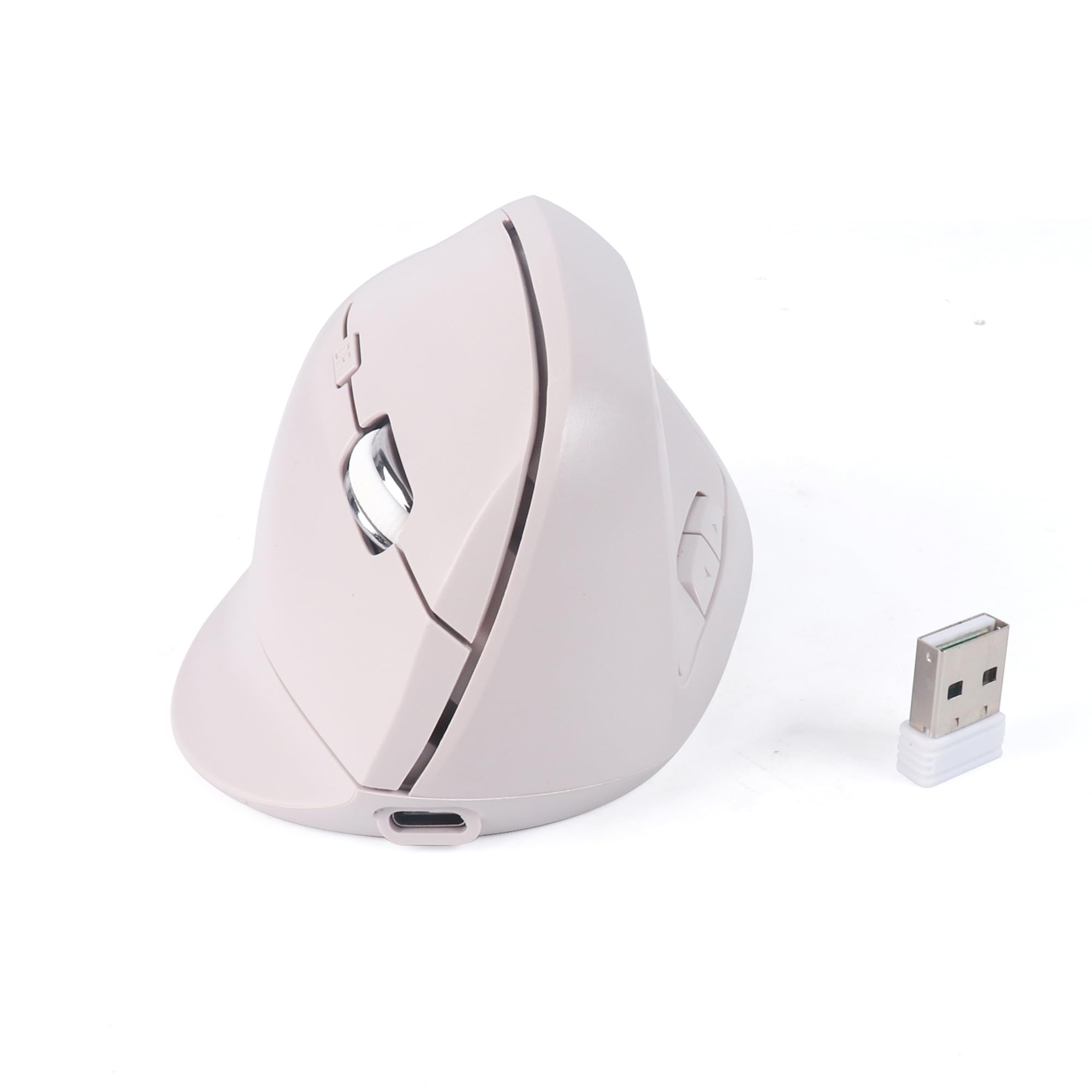 

Ergonomic Wireless Mouse, Bluetooth & 2.4G, Vertical Design, Quiet, 7 Buttons, Type-C Rechargeable, 3-Level DPI Switching, USB Multi-Pairing, Power